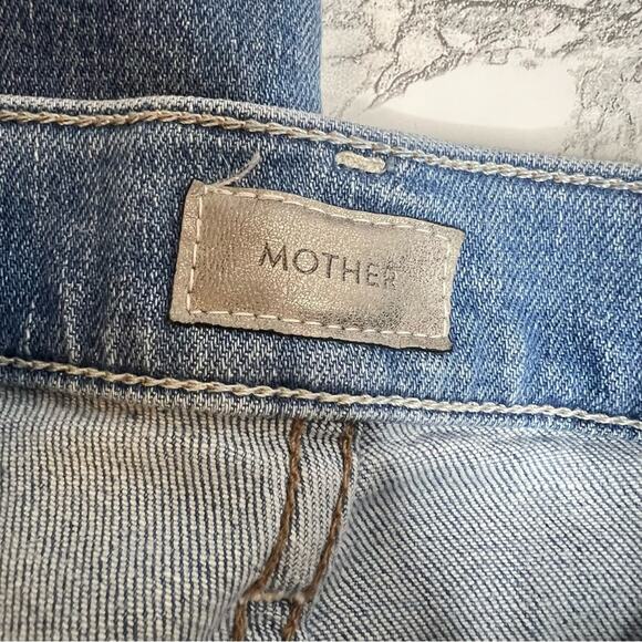 MOTHER Insider Crop Step Fray Jeans in SHAKE WELL SIZE 24 - Picture 8 of 12